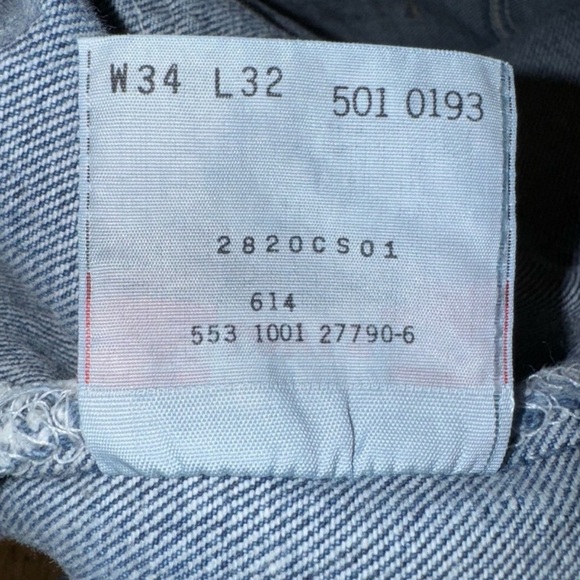 Vintage Levis 501 XX Made in USA 00501 0193 - Picture 11 of 15